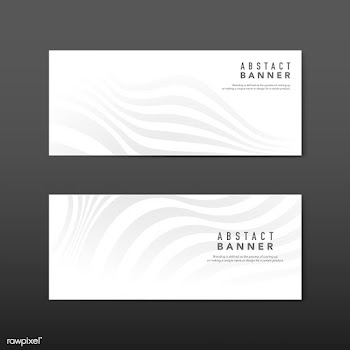 White abstract banner design vectors | Free stock vector - 538184