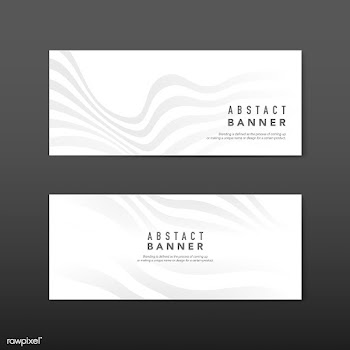 White abstract banner design vectors | Free stock vector - 538193