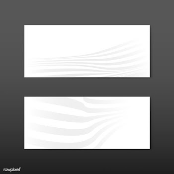 White abstract banner design vectors | Free stock vector - 538240