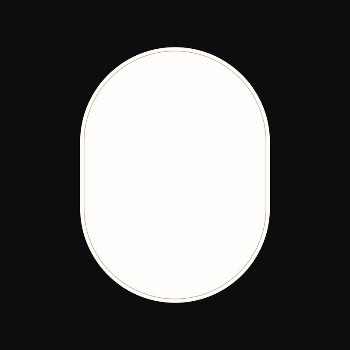 White aesthetic oval frame vector | Free Vector - rawpixel