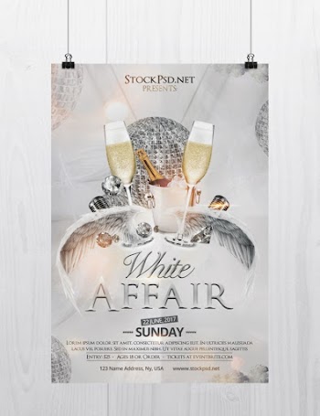 White Affair – Free PSD Flyer Template