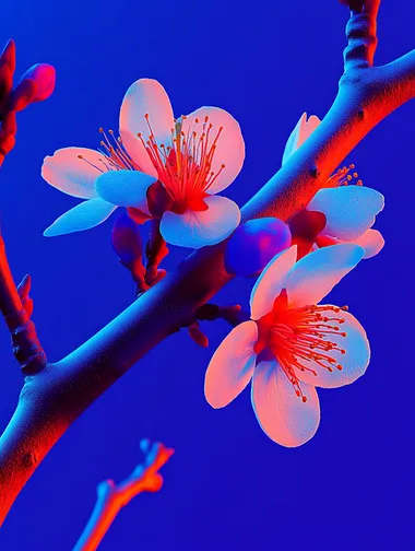 White Almond Blossoms on Tree Branch Symbolizing Hope and Purity White Almond Blossoms on Tree Branch Symbolizing Hope and Purity