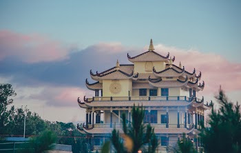 White and Beige Temple