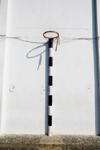 White and Black Basketball Hoop