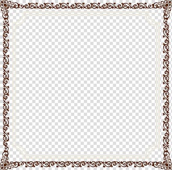 White and black floral frame, Quran Hadith Islam Quotation Dua, Vintage old frame transparent background PNG clipart