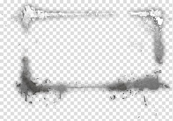 White and black frame template, Silver Grey Grunge Frame transparent background PNG clipart