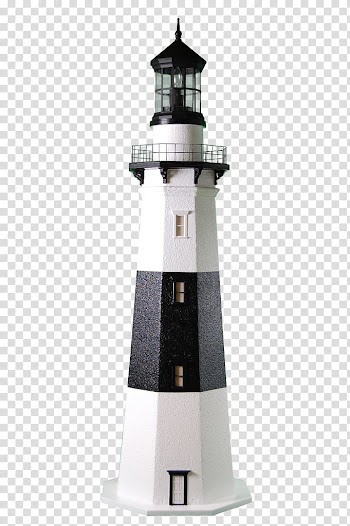 White and black lighthouse, Montauk Point Light Delaware Lighthouse Man, lighthouse transparent background PNG clipart