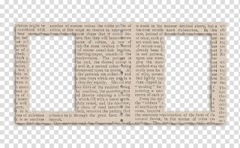 White and black newsprint frame transparent background PNG clipart