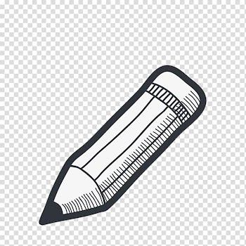 White and black pencil illustration, Drawing Pencil Sketch, pencil transparent background PNG clipart