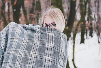 White and Black Plaid Textile