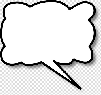 White and black speech balloon, Speech balloon Comics Cartoon , bubble cloud transparent background PNG clipart