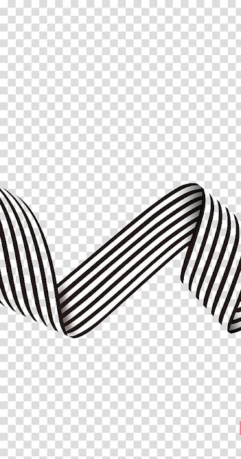 White and black striped illustration, Black and white Lipstick Sephora, Black and white ribbon transparent background PNG clipart