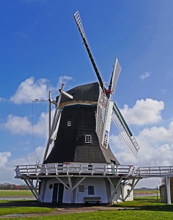 White and Black Wooden Windmill during Daytime