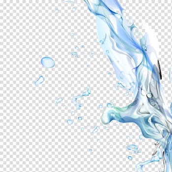 White and blue abstract artwork, Dental floss Oral hygiene Oral irrigator Dentistry Teeth cleaning, splash of water transparent background PNG clipart