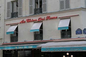 White and Blue Awnings