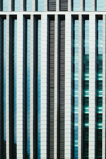 White and Blue Building