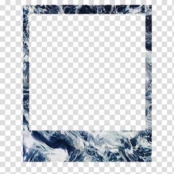 White and blue cardboard cutoff, Polaroid Corporation Instant camera , polaroid transparent background PNG clipart