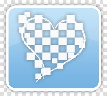 White and blue checkered heart illustration transparent background PNG clipart