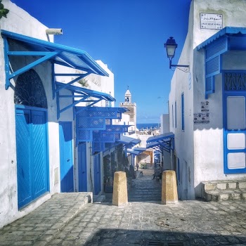 White and Blue Houses