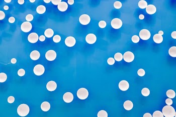 White and Blue Illustration