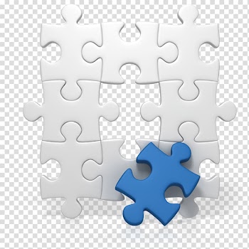 White and blue puzzles, Jigsaw Puzzles Animation Presentation , puzzle transparent background PNG clipart