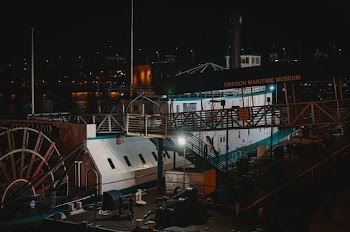 White And Blue Ship