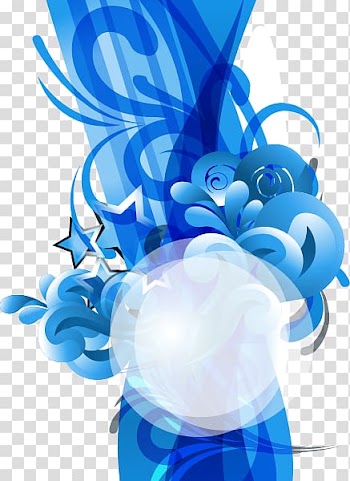 White and blue star , Abstraction , Abstract elements transparent background PNG clipart