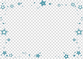 White and blue stars , Star Color , certificate frame transparent background PNG clipart