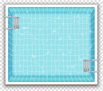 White and blue swimming pool illustration, Swimming pool Euclidean , painted swimming pool transparent background PNG clipart
