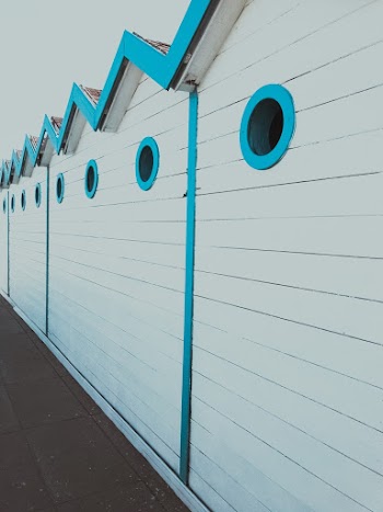 White and Blue Wooden Houses