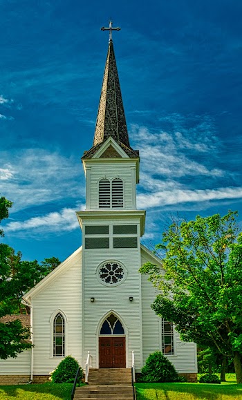 White and Brown Church