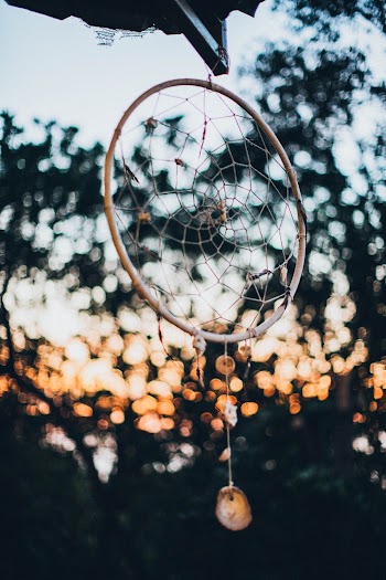 White and Brown Dreamcatcher