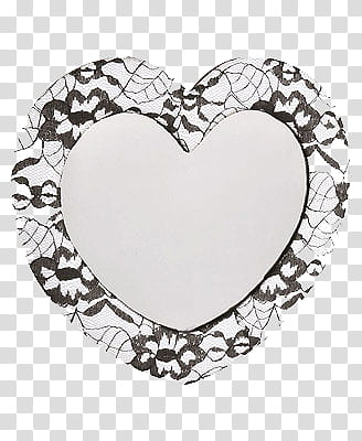 , white and brown floral heart illustration transparent background PNG clipart