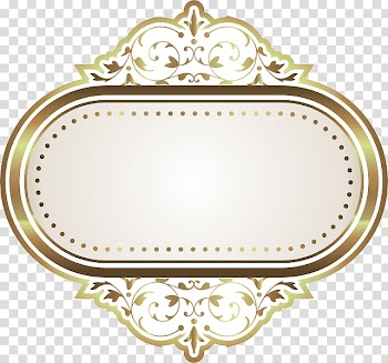 White and brown , frame Computer file, Continental Gold Frame transparent background PNG clipart