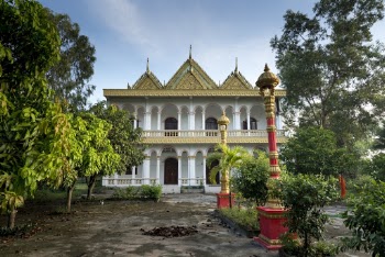 White and Brown Painted Temple
