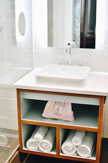 White and Brown Vanity Combo