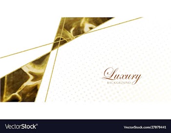 White and golden marble royal bakground vector image