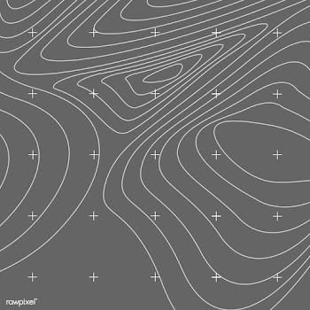 White and gray abstract contour line map | Free stock vector - 554311