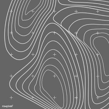 White and gray abstract contour line map | Free stock vector - 554346