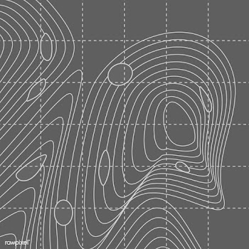White and gray abstract contour line map | Free stock vector - 554354