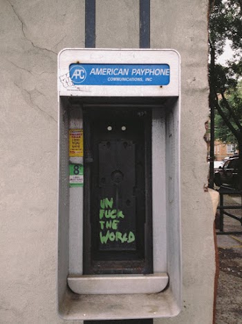 White and Gray Payphone