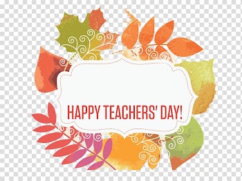White and green background with text overlay, World Teachers Day How to Make Greeting Cards with Children, Teacher's Day Thanksgiving wreath decoration transparent background PNG clipart