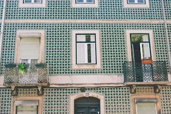 White And Green Building