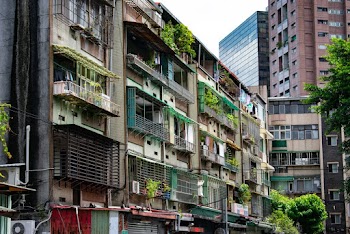 White and Green Building