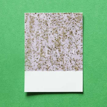 White and Green Paper on Green Surface