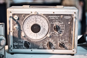 White and Grey Vintage Appliance