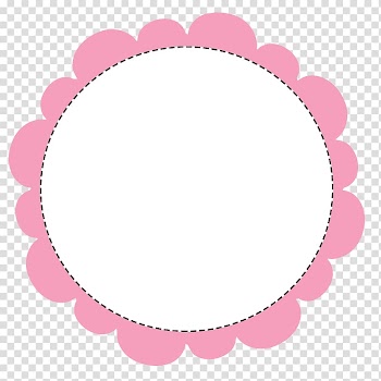 White and pink circle illustration, Circle , polaroid frame transparent background PNG clipart