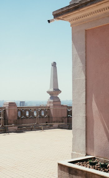White and Pink Concrete Building