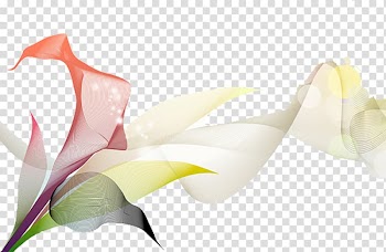 White and pink flower illustration, Euclidean , PPT background elements flower ribbon transparent background PNG clipart