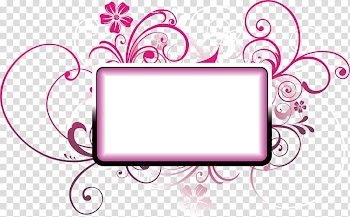White and pink illustration, Frames Decorative arts Ornament Illustration, Pink flower decorative box transparent background PNG clipart